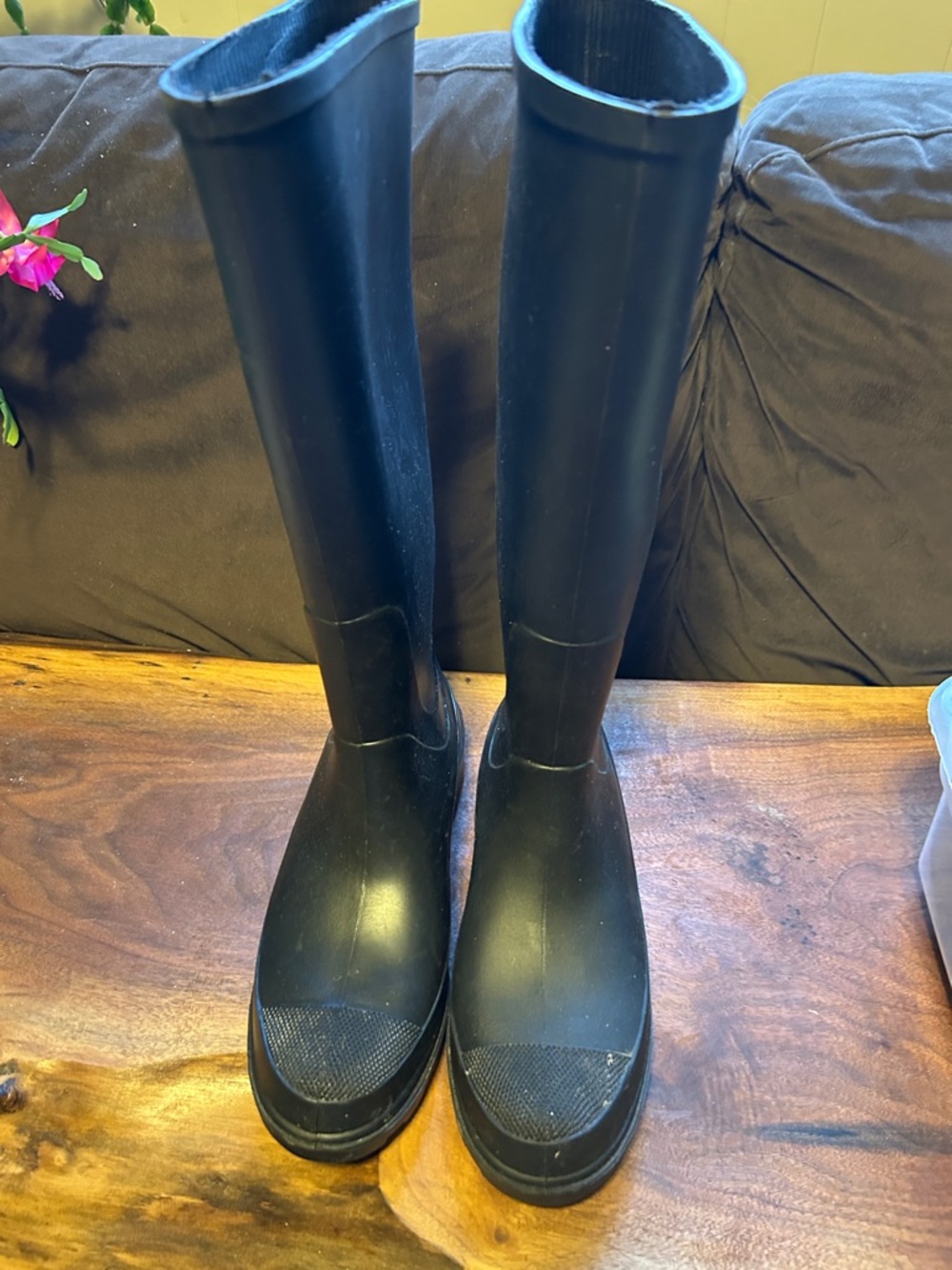 Classic Black Women's Tall Rain Boots
